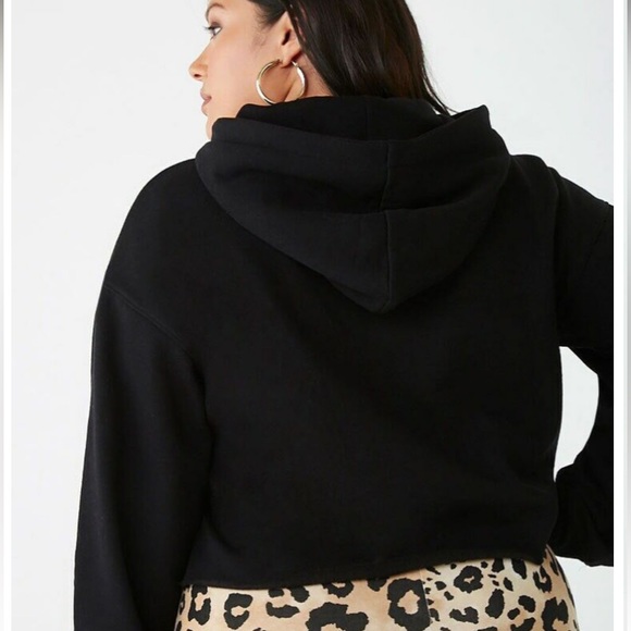 FOREVER 21 + Selena Cropped Hoodie 0X plus size - Picture 4 of 15